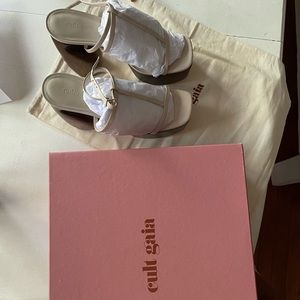 Cult Gaia Chiara Leather Platform Sandals